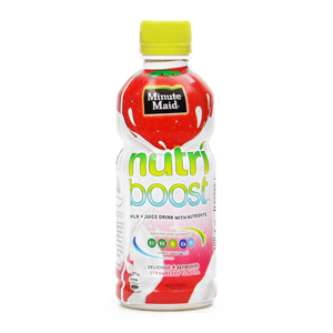 Nước uống sữa trái cây bổ dưỡng hương dâu Nutri Boost chai 297ml