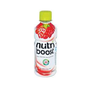 Nước uống sữa trái cây bổ dưỡng hương dâu Nutri Boost chai 297ml