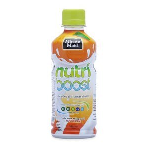 Nước uống sữa trái cây hương cam, dâu Nutri Boost chai 1L
