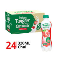 Nước uống sữa trái cây hương dâu Twister 320ml
