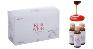 Nước uống trắng da Collagen Rich White Ihana Rich White hộp 10 chai x 50ml Nhật Bản