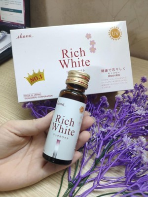 Nước uống trắng da Rich White 10 lọ x 50ml