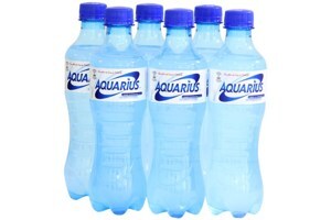 Nước uống vận động Aquarius - 390ml, 6 chai