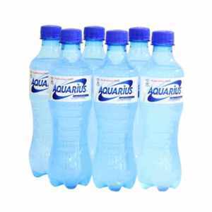 Nước uống vận động Aquarius - 390ml, 6 chai