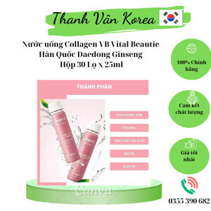 Nước uống VB Vital Beautie Super Collagen thùng 30 chai 20 ml của Hàn Quốc