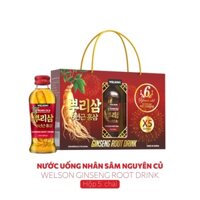 Nước Uống Welson Nhân Sâm Nguyên Củ WELSON GINSENG ROOT DRINK HỘP/2CHAI