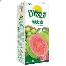 Nước Vfresh ổi ép - Hộp giấy 1L