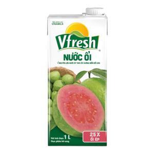Nước Vfresh ổi ép - Hộp giấy 1L