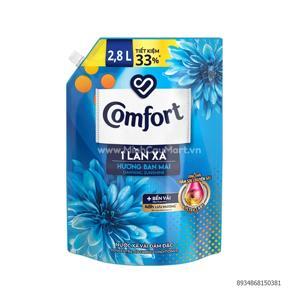 Nước xả Comfort đậm đặc 1 lần xả hương ban mai túi 2.8L