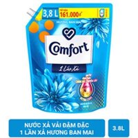 Nước xả Comfort đậm đặc 1 lần xả hương ban mai 3.8l