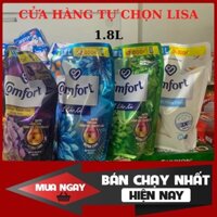 Nước xả comfort đậm đặc hương ban mai/gió xuân/bella/da nhạy cảm 1.8L