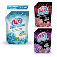 Nước xả làm mềm vải Lix 2.2L sạch thơm hương nắng hạ/hương tinh khôi/hương ngàn hoa