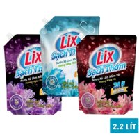 Nước xả làm mềm vải Lix SẠCH THƠM túi 1.8L/2.2L - tùy chọn hương