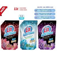 Nước xả làm mềm vải Lix túi 2.2kg sạch thơm hương nắng tinh khôi/hương ngàn hoa/hương nắng hạ