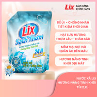 Nước xả Lix làm mềm vải sạch thơm hương nắng tinh khôi, nước xả vải thơm lâu Lixco Việt Nam