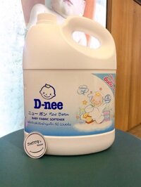 Nước xả mềm vải em bé Dnee Trắng (3000ml)