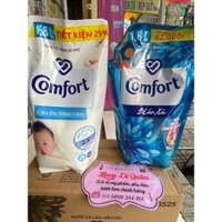 Nước xả quần áo Comfort 1.8l cho da nhạy cảm và 1 lần xả hương ban mai