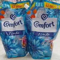 NƯỚC XẢ QUẦN ÁO COMFORT MỘT LẦN XẢ HƯƠNG BAN MAI GÓI 1,8 LÍT