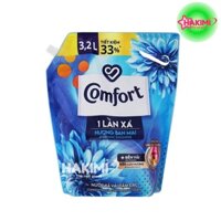 Nước Xả Vải 1 Lần Xả COMFORT Hương Ban Mai 3.2L (Xanh Dương)