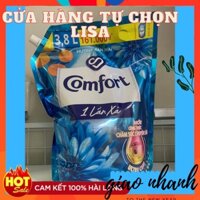 Nước xả vải Comfort 1 lần xả hương ban mai túi 3,8L