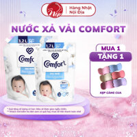 Nước Xả Vải Comfort Dịu Nhẹ Thơm Hương Phấn Cho Quần Áo Bé - Túi 1.7L 3L 3.6L