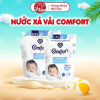 Nước Xả Vải Comfort Dịu Nhẹ Thơm Hương Phấn Cho Quần Áo Bé - Túi 1.7L 3L 3.6L
