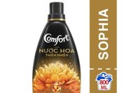 Nước xả vải Comfort hương Nước hoa thiên nhiên Sophia chai 800ml