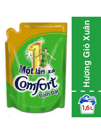 Nước Xả Vải Comfort Một Lần Xả Hương Gió Xuân (túi 1,6l)