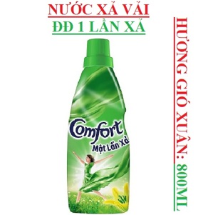 Nước Xả Vải Comfort Một Lần Xả Hương Gió Xuân Chai 800 ML