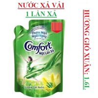 Nước xả vải đậm đặc 1 lần xả comfort 1.6L/túi hương ban mai, hương gió xuân