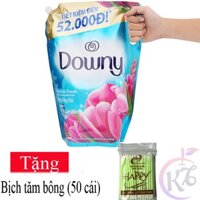 Nước xả vải Downy hương Nắng Mai túi 2.6 lít Tặng 1 bịch tăm bông - nước xả quần áo 2,6L đậm đặc mềm vải thơm lâu
