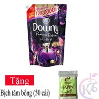 Nước xả vải Downy Huyền Bí hương nước hoa túi 2.2 lít Tặng 1 bịch tăm bông - nước xả quần áo 2,2L đậm đặc mềm vải thơm l