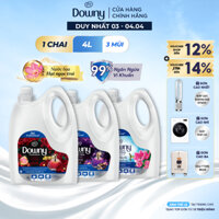 Nước Xả Vải DOWNY Nước Hoa Cao Cấp/ Chống Khuẩn Hương Nắng Mai/ Đam Mê/ Huyền Bí Chai 4L