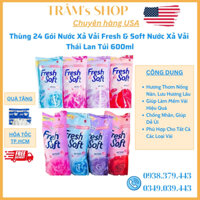 Nước Xả Vải Fresh Soft Thái Lan 600ml ( Fresh Soft 600ml ) Thùng 24 gói