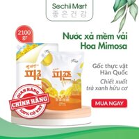 Nước Xả Vải Hương Hoa Mimosa PIGEON Hàn Quốc Khử Mùi, Chống Nấm Mốc - Túi 2.1 Lít