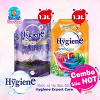 Nước Xả Vải Hygiene Thái Lan Lưu Hương Trên Quần Áo, Combo 2 Túi 1L3, 1 Cam và 1 Tím - TICO SHOP