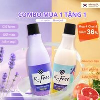 Nước Xả Vải K-FREE Hàn Quốc, Combo Mua 1 Tặng 1, Bảo Vệ Quần Áo, Lưu Hương Lâu Dài
