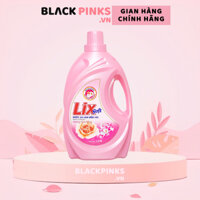 Nước xả vải Lix Soft hương hoa hồng can 3.6 Lít