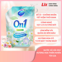 Nước xả vải ON1 hương hoa thiên nhiên nhiều dung tích 1,8L- 2.2L-3.2L - xả quần áo lưu hương trên từng sợi vải