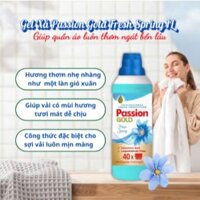 Nước Xả Vải Passion Gold 1 Lít Làm Mềm Vải Chống Nhăn Lưu Giữ Mùi Hương Thơm Lâu Trên Áo Quần