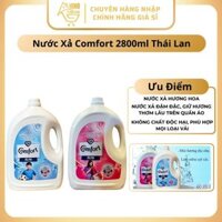 Nước Xả Vải, Quần Áo Comfort 2800ml Thái Lan Lưu Hương Lâu Làm Sạch, Làm Mềm Vải Quần Áo - Hinohouse
