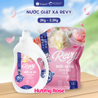 Nước xả vải REVY - Hương Hoa Hồng 2Kg 3,2Kg - Chăm sóc quần áo, Lưu hương dài lâu