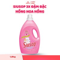Nước Xả Vải SiuSop 3X Đậm Đặc - Hồng Hoa Hồng - 1,8kg