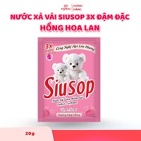 Nước Xả Vải SiuSop 3X Đậm Đặc - Hồng Hoa Lan - 20g/ Gói - 40 Gói
