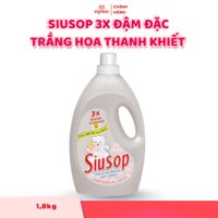 Nước Xả Vải SiuSop 3X Đậm Đặc - Trắng Hoa Thanh Khiết - 1,8kg