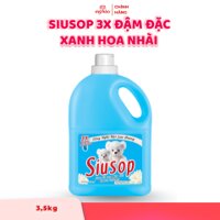 Nước Xả Vải SiuSop 3X Đậm Đặc - Xanh Hoa Lài - 3,5kg