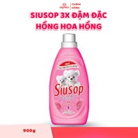 Nước Xả Vải SiuSop 3X Đậm Đặc - Hồng Hoa Hồng - 900g