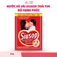 Nước Xả Vải Siusop Trái Tim - Đỏ Hạnh Phúc - 20g/ Gói - 40 Gói