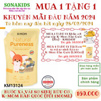 NƯỚC XẢ VẢI SƠ SINH HỮU CƠ K-MOM HÀN QUỐC KM13124; KM13162