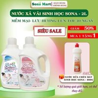 Nước Xả Vải SONA 1.8kg nước xả quần áo thơm lâu mềm mại hương hoa tự nhiên